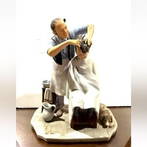 1963 Summer Shear Agony Norman Rockwell Gift World Gorham Sculpture 1st Edition